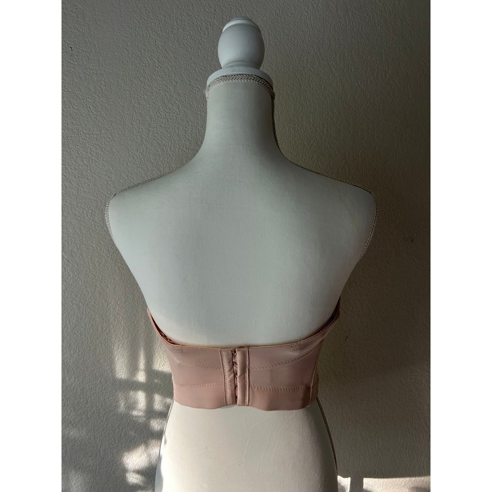 Monte Carlo Garden Bustier Embellished Blush Satin Corset Top S - Picture 8 of 8